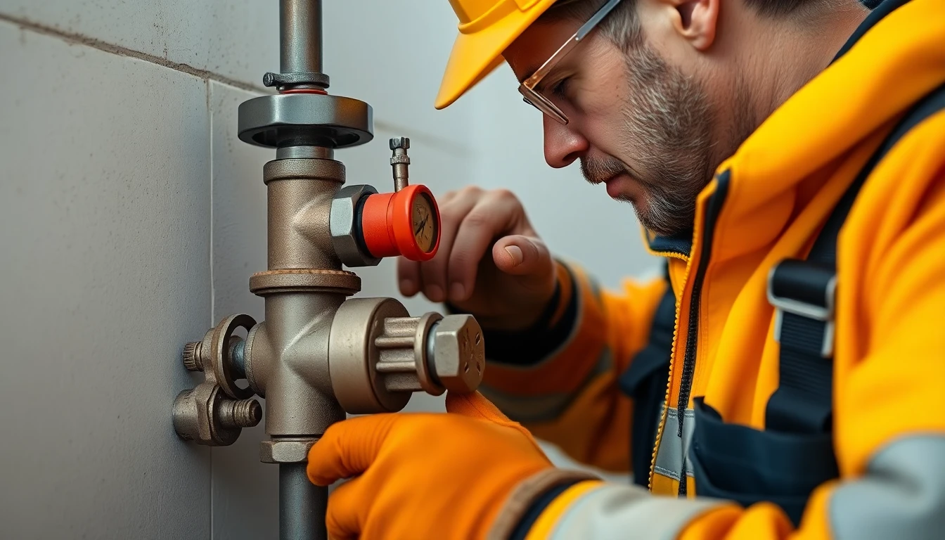 Gas line repair